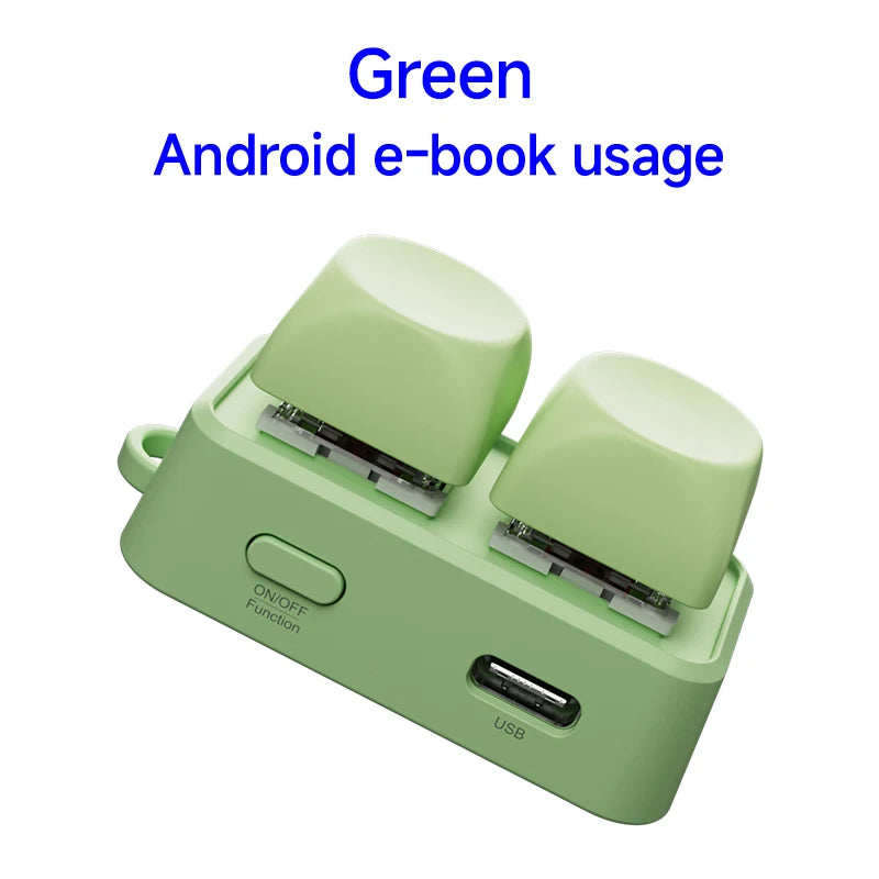 HANLINYUE Free2 Mini Bluetooth Keyboard Page Flipper Supports Android System E-book Reader Bluetooth Page Flipper Not Supports K