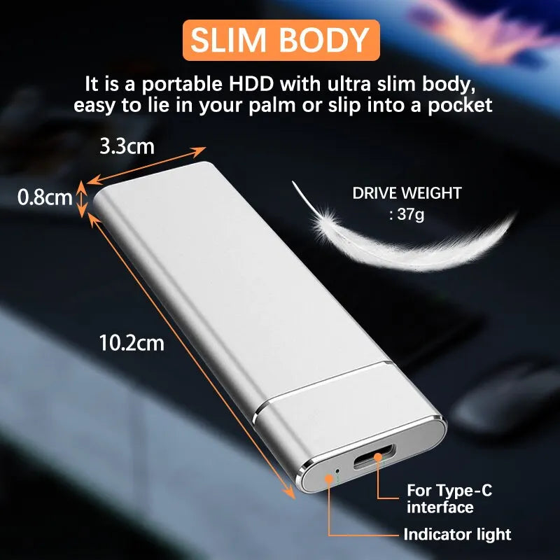 USB3.1 M.2 NVME SSD Enclosure Mobile Case Supports NVME Protocol To Type-C Solid Metal External Hard Disk Case Laptop Phone SSD