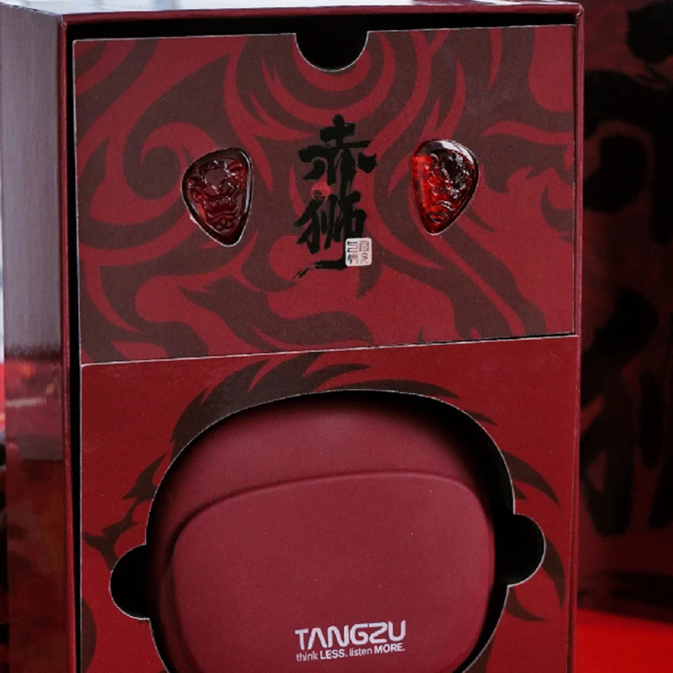 TANGZU WANER 2 Red Lion Bass Edition Dynamic Driver In-ear Earphones High-Quality Sound Comfortable Wearing Wired Earbuds