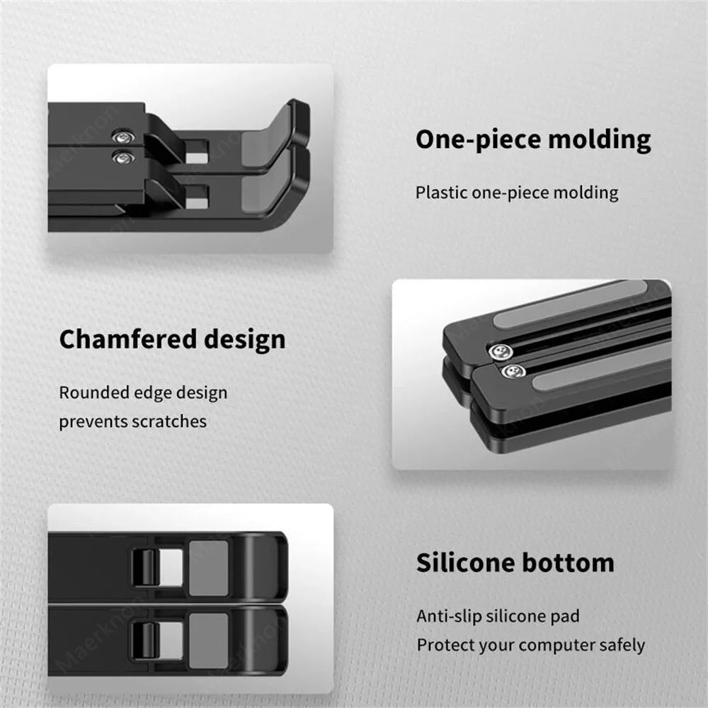 Foldable Laptop Stand Adjustable Portable Notebook Bracket Support Base ABS Holder For Macbook Air Pro Accessories Convenient