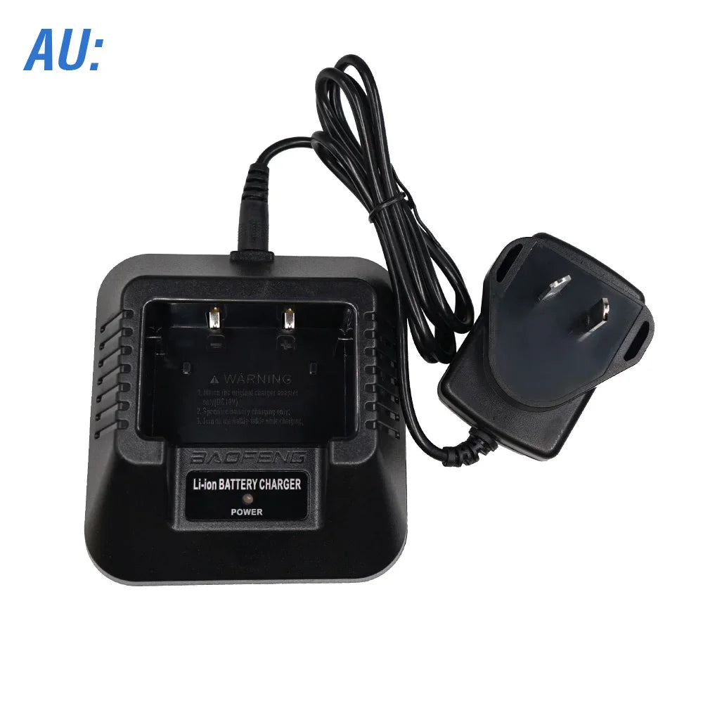 Original Baofeng UV-5R EU/US/UK/USB/Car Battery Charger Two Way Radio UV5R DM-5R Charger Baofeng Walkie Talkie UV-5R Accessories