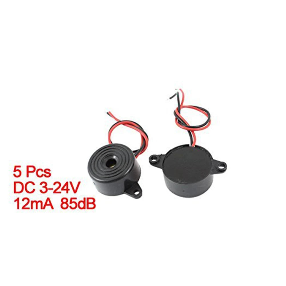 5pcs DC 3-24V Buzzer Alarm Continuous Sounder SFM-20B 2312 Active Piezo Buzzer Buzzerphone Beep Tone Speaker Alarm