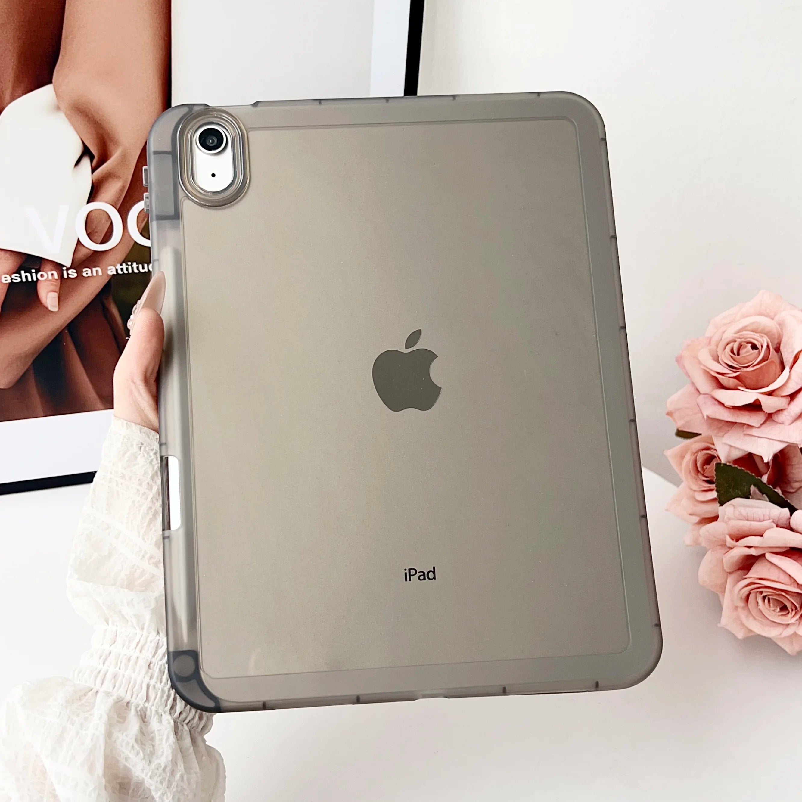 For iPad 5th 6th 9.7' 7th 8th 9th 10.2' Air 4 Air 5 Air 11 A16 2025 Pro11 10th iPad Mini 4 5 6 7 Hard PC+TPU Stand Cover Case