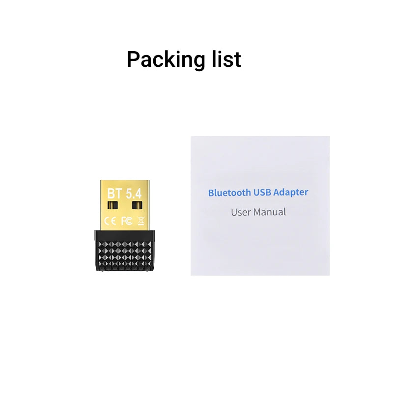 USB Bluetooth 5.4 Adapter Transmitter Bluetooth Receiver Audio Bluetooth Dongle Wireless USB Adapter for Computer PC Laptop
