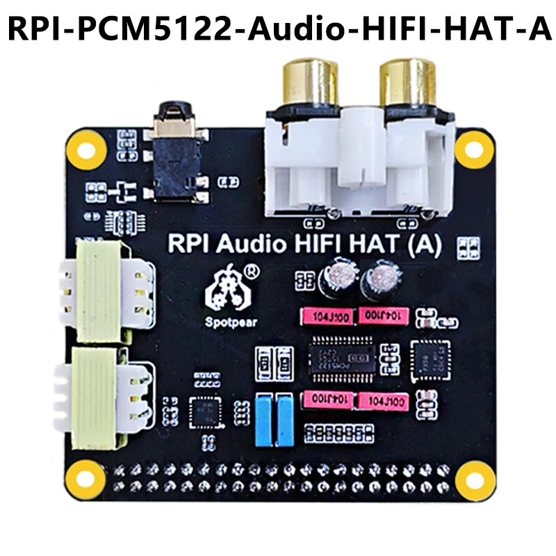 Raspberry Pi5 Audio HIFI HAT PCM5122 I2S Audio Card DAC Also For PI 5 / PI4 /PI3 /Zero Series