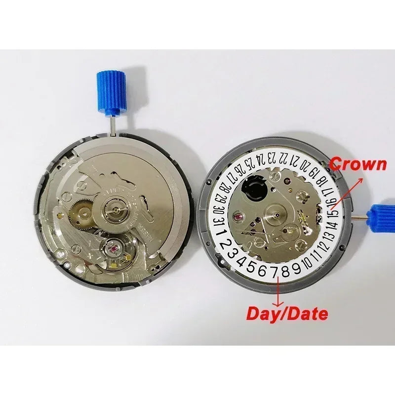 NH35 Premium Mechanical Movement NH35A White At 3/3.8/6 Date wheel 24 Jewels Automatic Self-winding High Accuracy Movt Replace