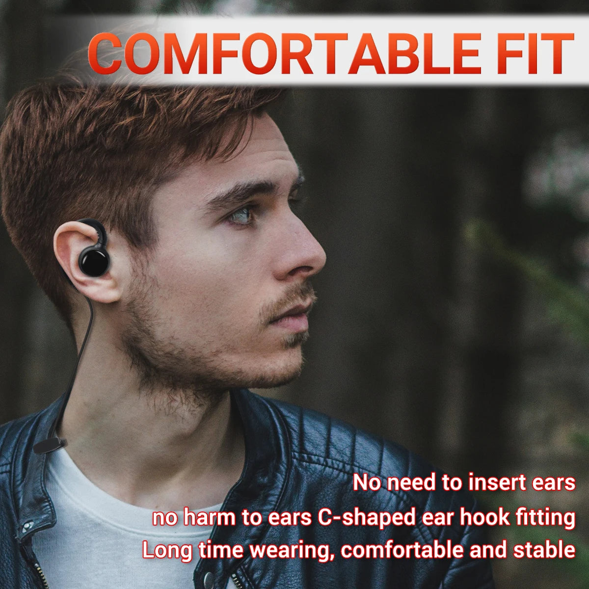 2pcs BAOFENG 2 Pin G-shape Ear Hook Headset Earpiece PTT For Baofeng UV5R UVS9 UV-13 UV-17 UV-21 UV16 PRO PLUS Walkie Talkie