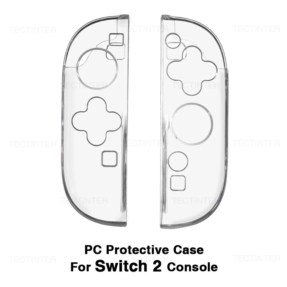 TPU+PC Transparent Protective Case for Nintendo Switch 2 Console Shockproof Protector Cover Shell for NS Switch 2 Accessories