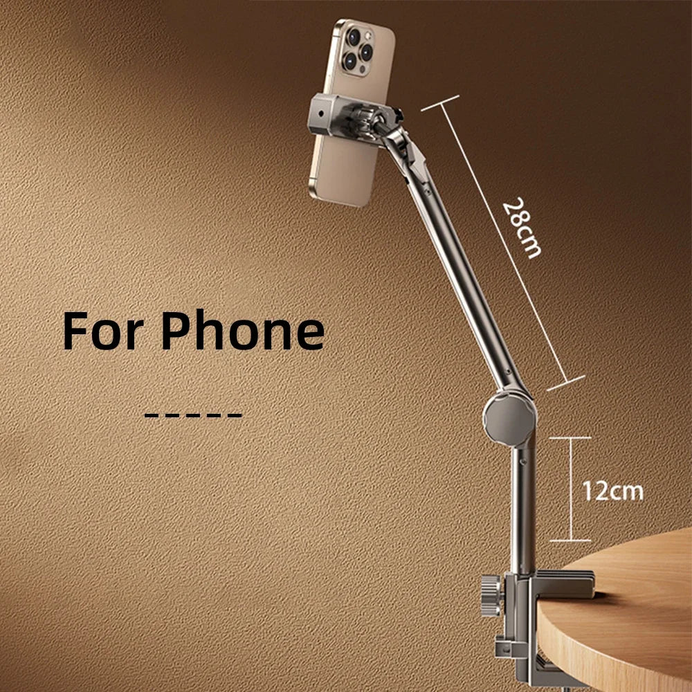 Tablet Bracket for Bed iPad Stand 360° Rotating Bed Tablet Mount Stand with 90cm Metal Arm For 4.7~12.9 inch Phone Tablet Holder