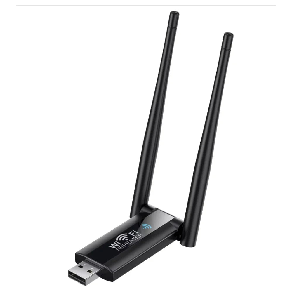 KEBIDUMEI Wireless 2.4G 300Mbps USB WiFi Repeater Extender Signal Amplifier Booster Long Range Router Home Network Extension