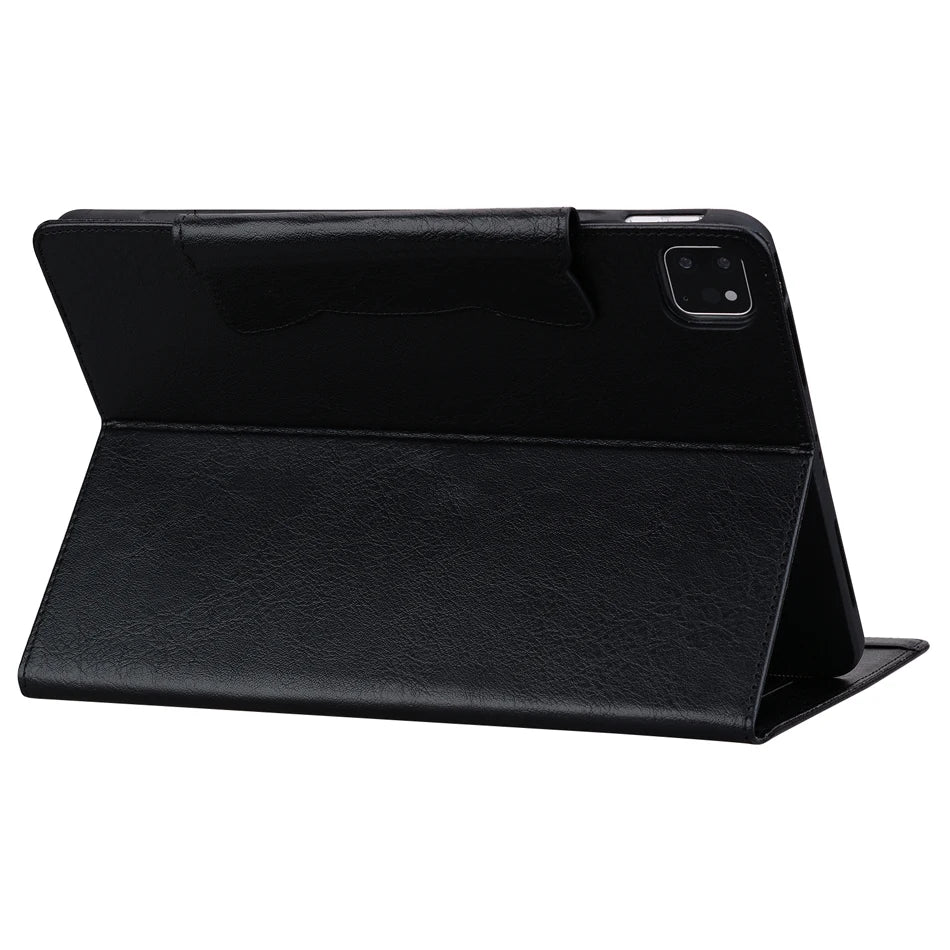 Card Slot Buckle Stand Tablet Case For iPad 2024 2025 10.2 10.9 11 12.9 13 inch Pro Air 4 5 6 7 8 9 10th Generation Cases Cover