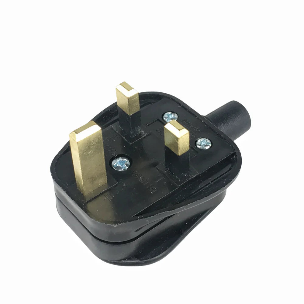 4Pcs UK 3 Pins AC Electrical Power Rewireable Plug Male Wire Fused Socket Adaptor Extension Cord Cable Connector + Screw Driver