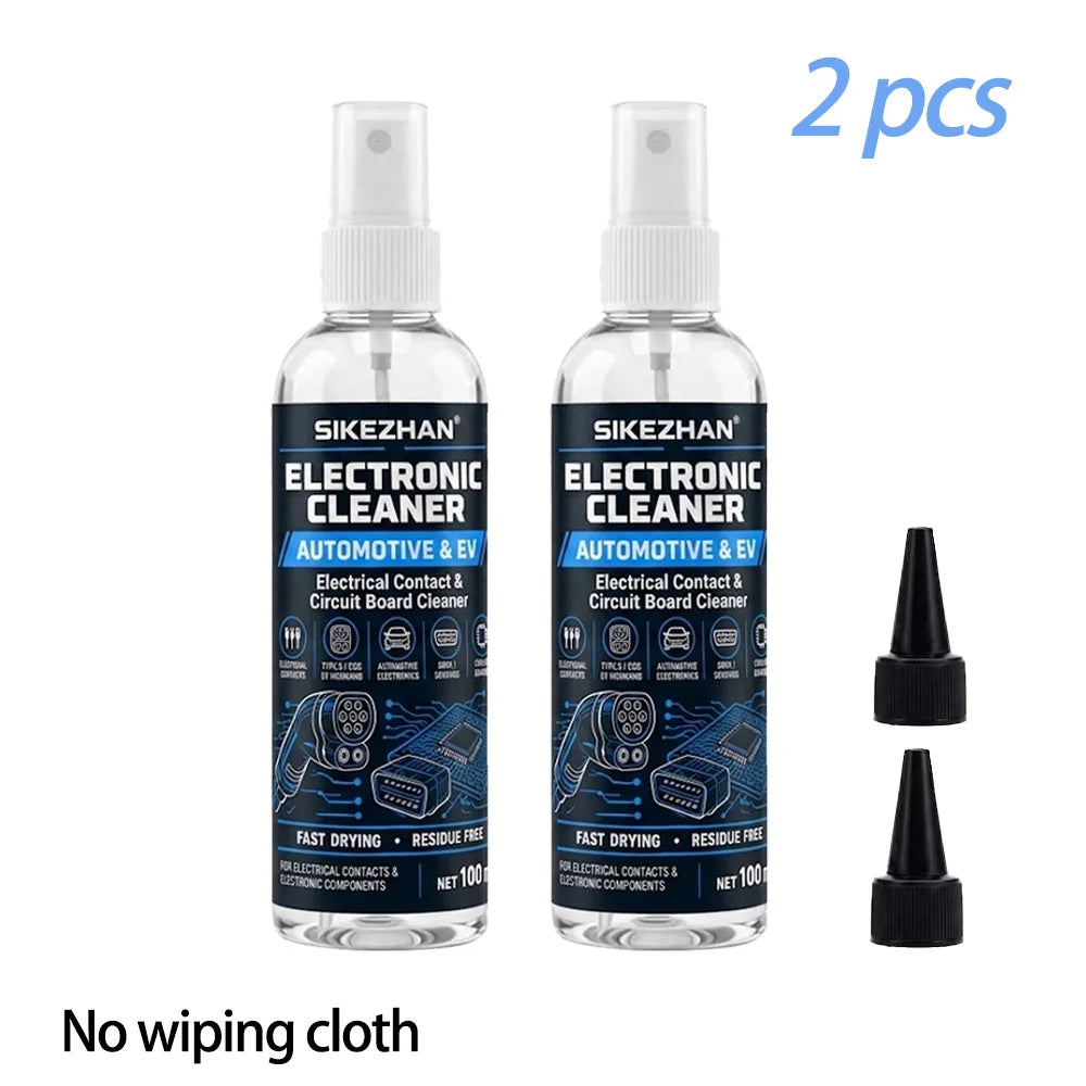 Electronic Cleaner Spray for Automotive EV Car Charging Gun Electrical Contact Circuit Board Plug Fast Dry Clean with Towel Kits