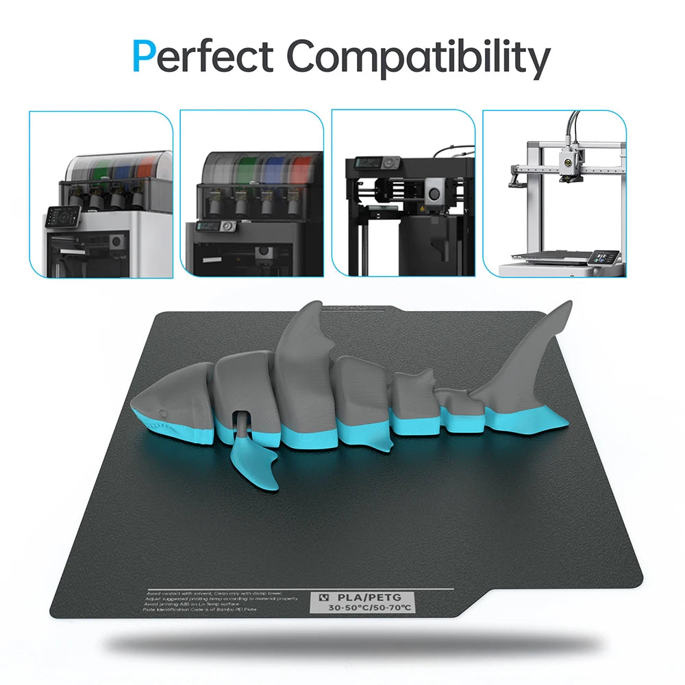 BIQU Panda Build Plate CryoGrip Pro Coating No Clog Spring Steel Double-sided for BambuLab X2D Voron Kobra Ender K1 3D Printer