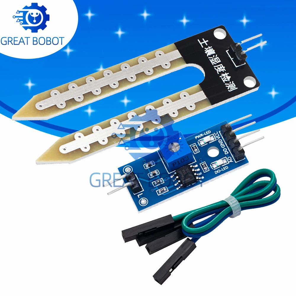 BS Smart Electronics Soil Moisture Hygrometer!  Detection Humidity Sensor Module for Arduino, DIY Robot & Smart Car