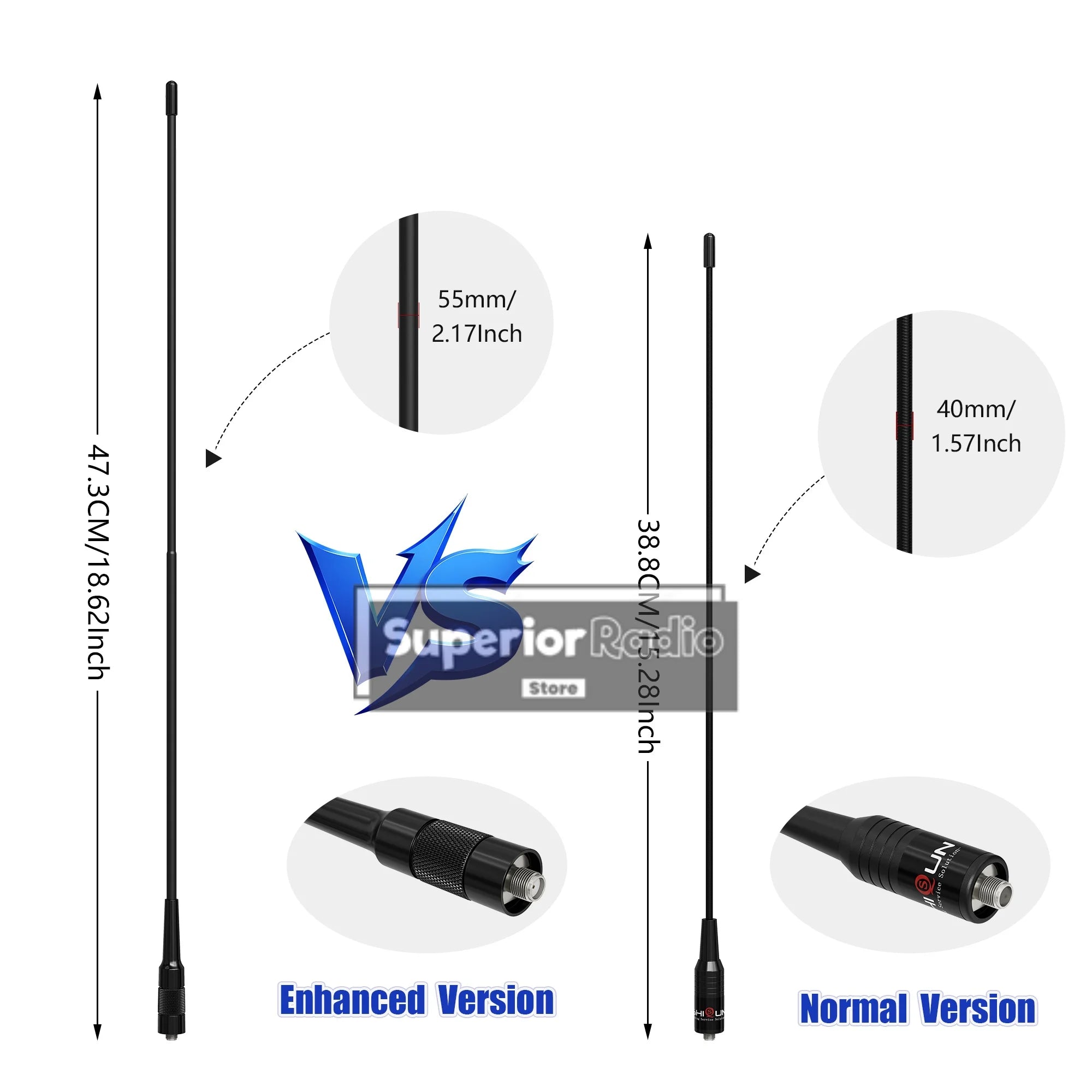 Walkie Talkie AM-771 Air Band Antenna 108-136Mhz BNC Connector For IC-A6 IC-A25 IC-A16 FTA-550L Radio SMA-F For DM-32 UV-K6 UVK5