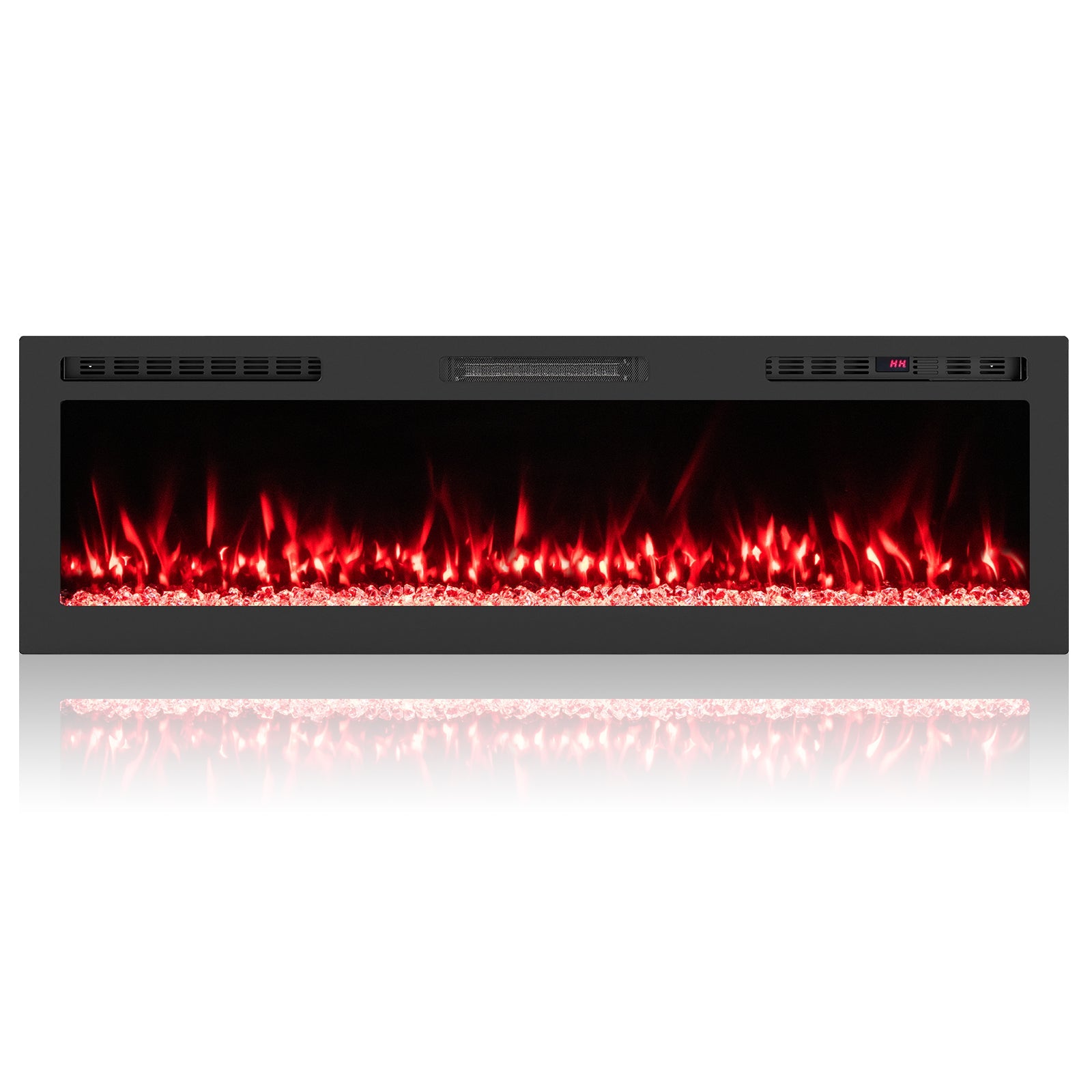 Smart WiFi Electric Fireplace Wall Mounted & Recessed 750W/1500W Heater