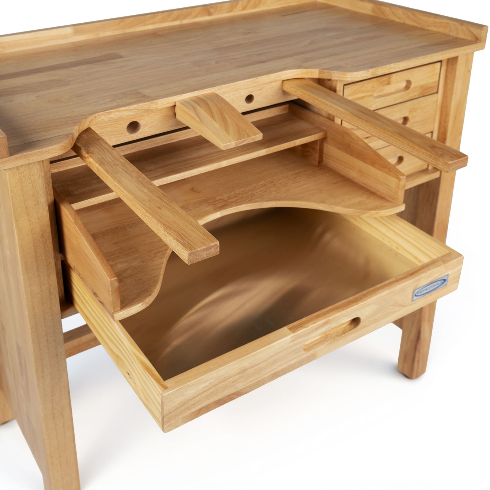 Classic Jewelers Work Bench, Premium Grade, Hardwood