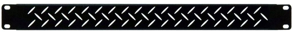 1u-Space Standard Width Rack Panel with Air Vent Patterned Face