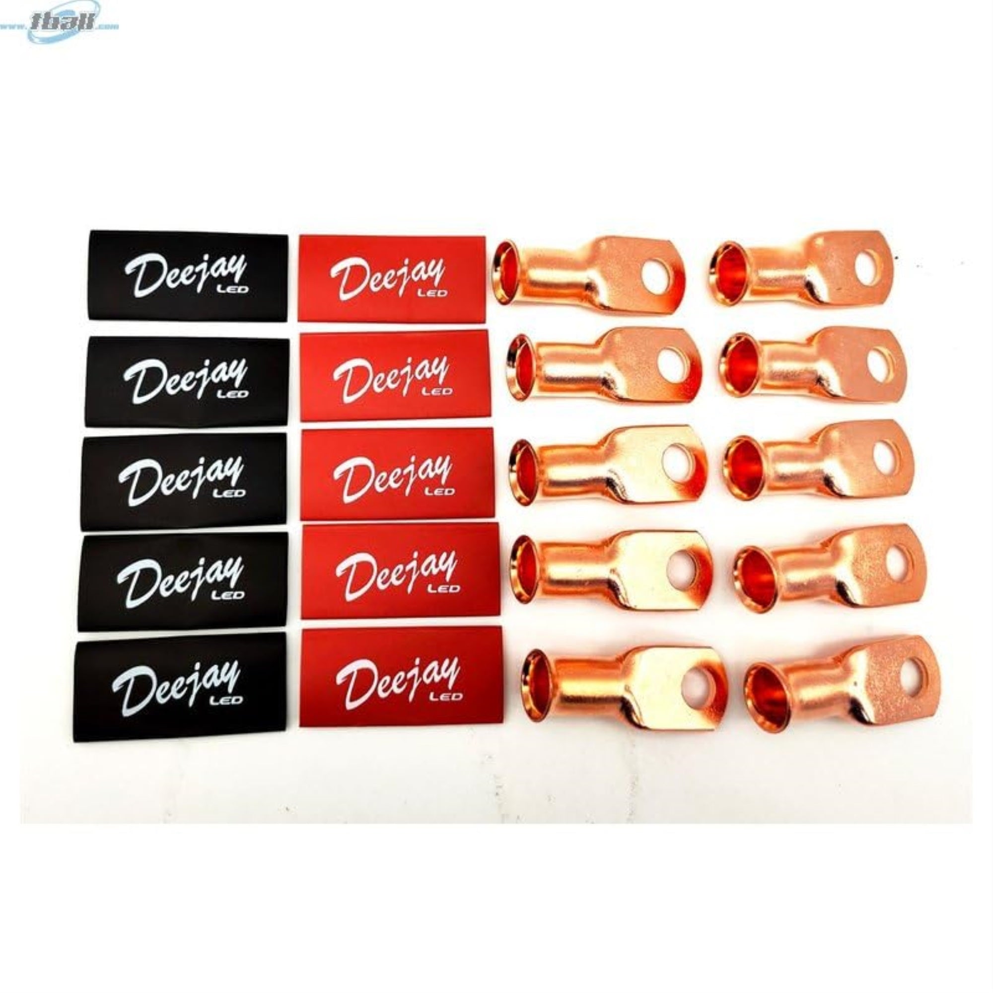 10 Pack Crimp Connector Style For 2 Gauge Wire Pink/Black Insulators