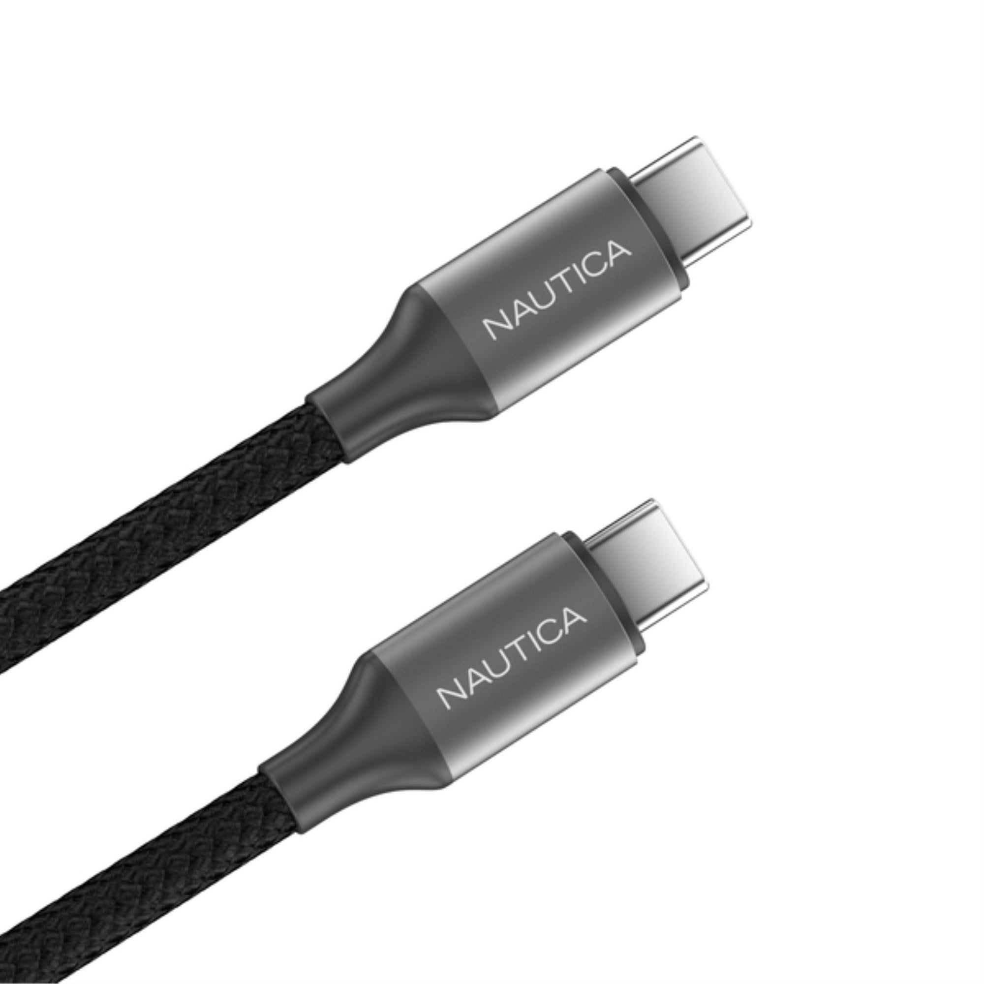 Nautica UCCCB170304 USBC to USBC Charge and Sync Turan 60Watt Fast Charge Cable, 4 Ft, 3 Pack, CB530 (Black)