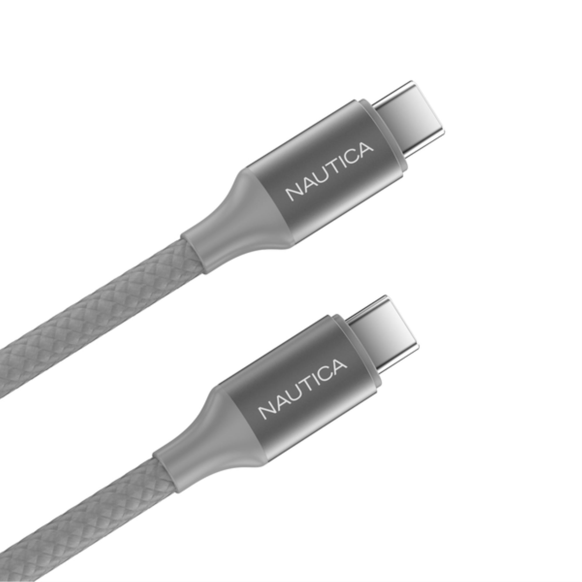 Nautica UCCCB170804 USBC to USBC Charge and Sync Turan 60Watt Fast Charge Cable, 4 Ft, 3 Pack, CB530 (Gray)