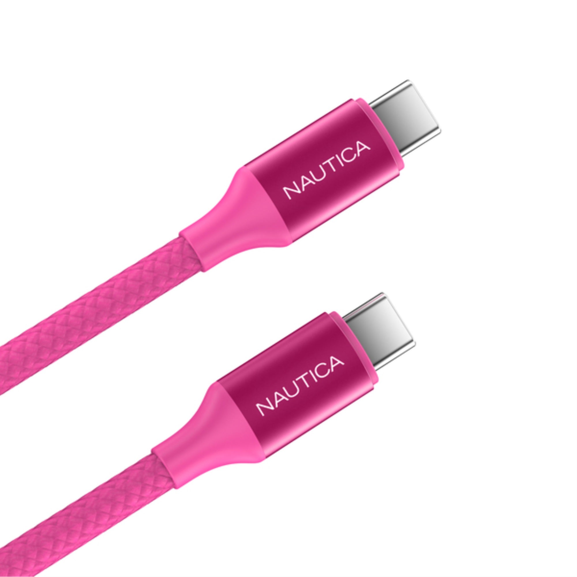 Nautica UCCCB170904 USBC to USBC Charge and Sync Turan 60Watt Fast Charge Cable, 4 Ft, 3 Pack, CB530 (Pink)