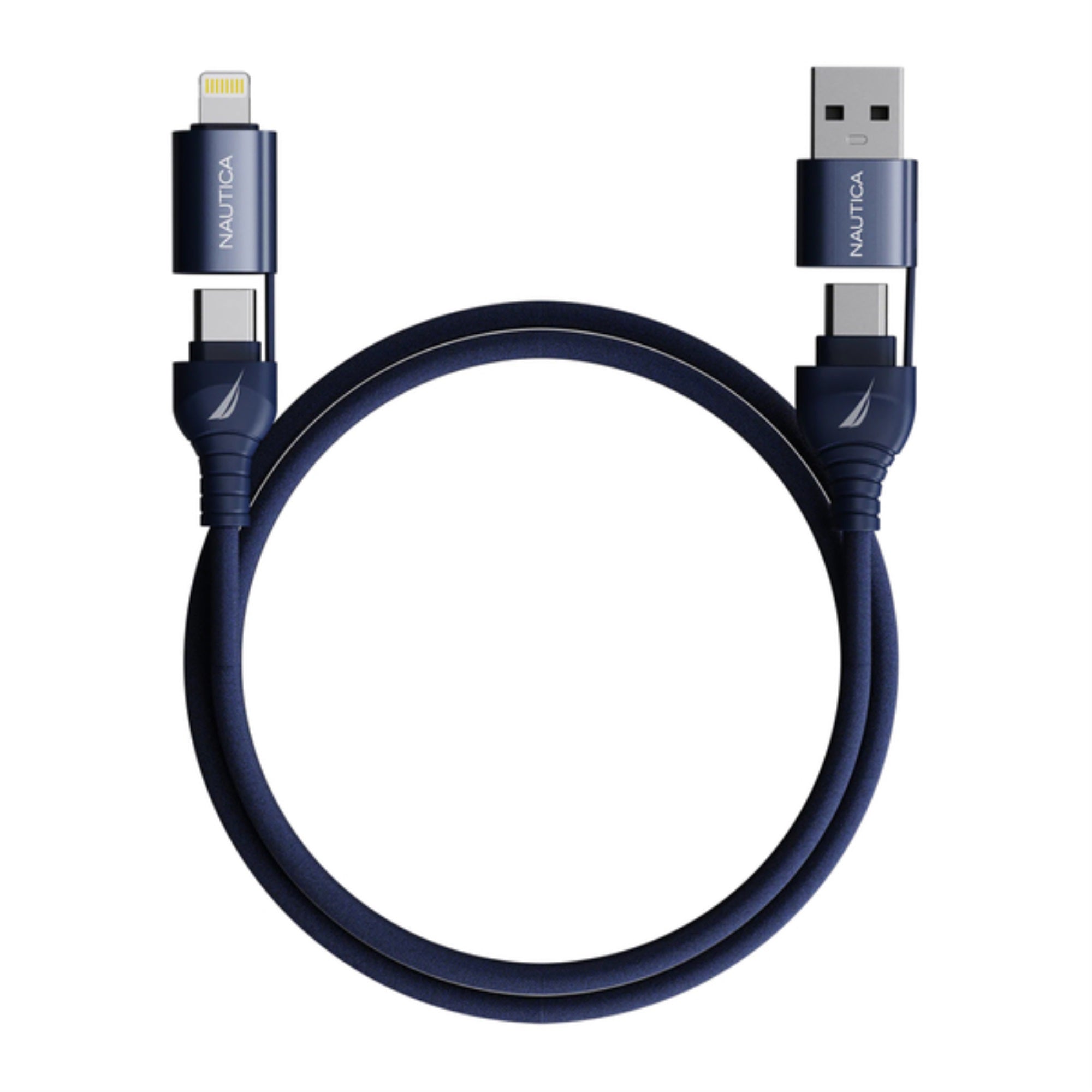 Nautica UCCCB040104 4Ft. 100Watt 4in1 MultiPort Cable, Urban CB400 (Navy)