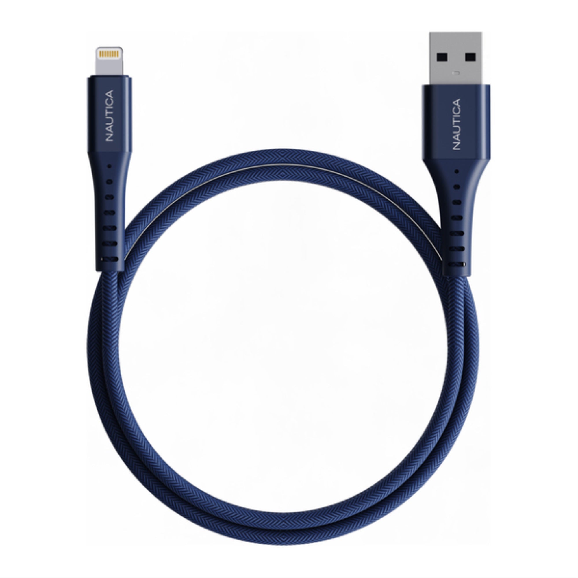 Nautica UCCCB160104 4Ft. 12Watt USBA to Lightning Cable, MFi Certified, Urban CB105 (Navy)