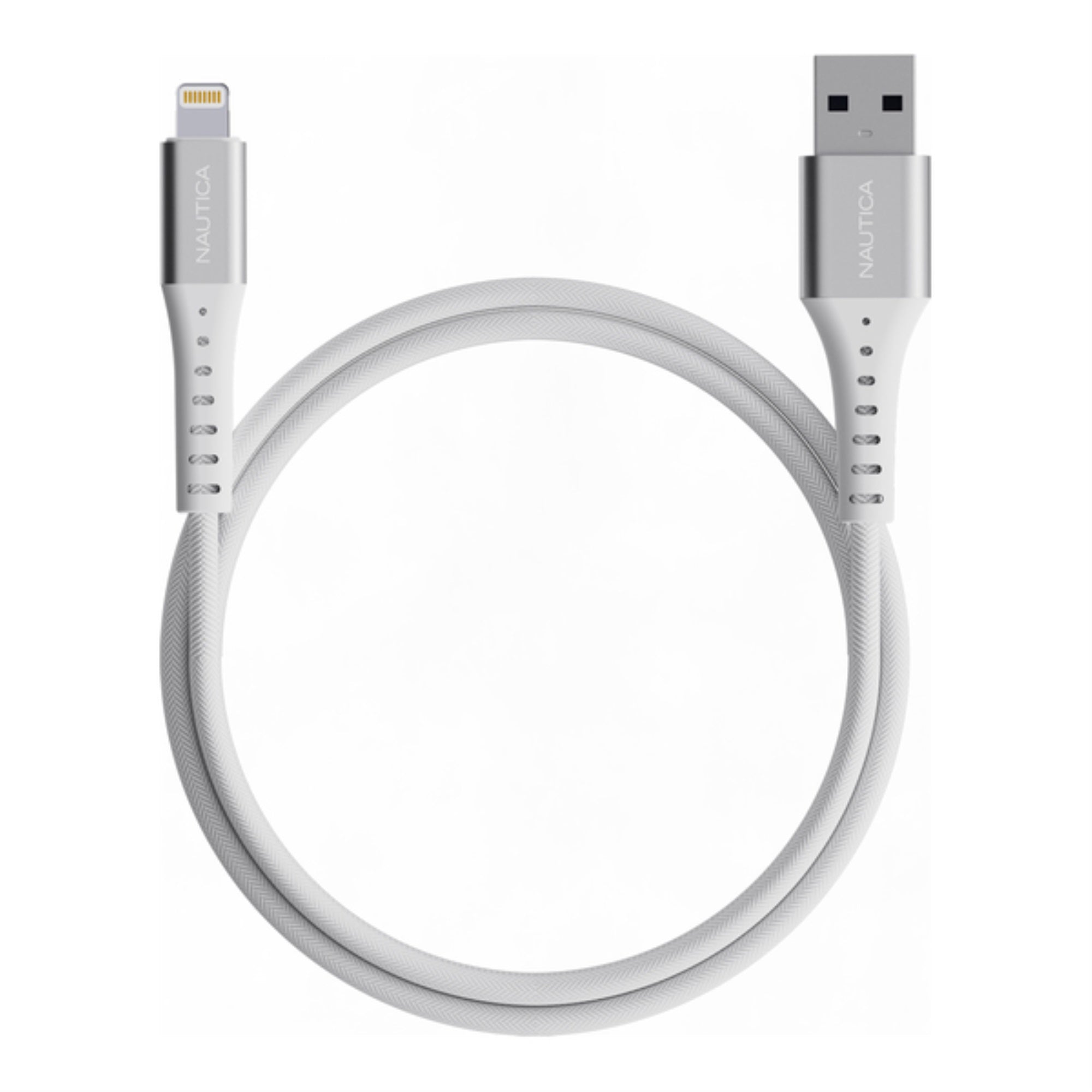 Nautica UCCCB160204 4Ft. 12Watt USBA to Lightning Cable, MFi Certified, Urban CB105 (White)