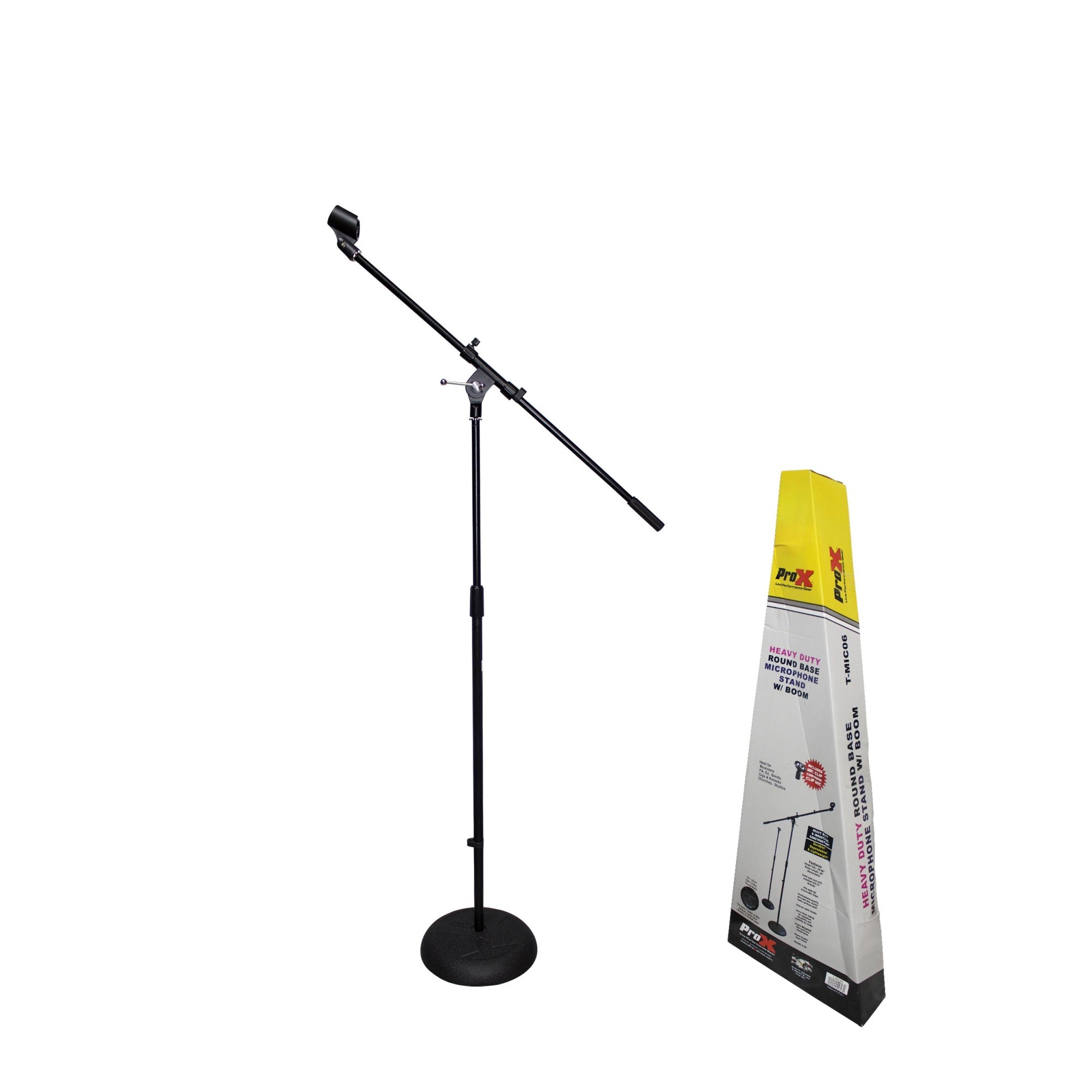 ProX TMIC06 Round Base Microphone Stand W/Boom