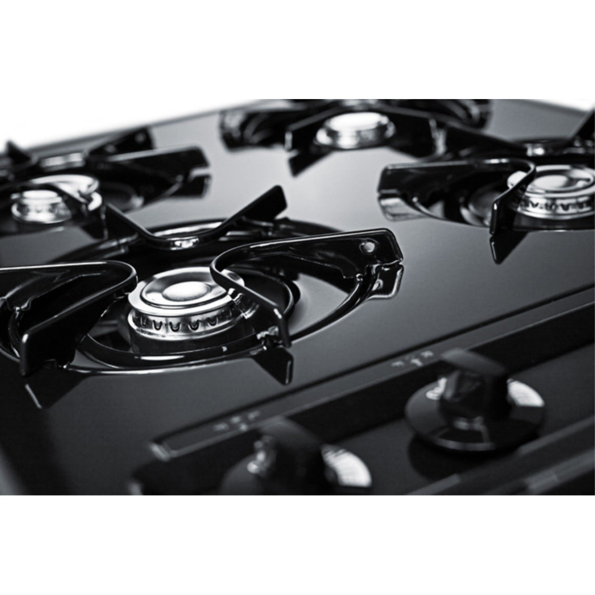 24'' Wide Open Burner Gas Cooktop In Black With Spark Ignition