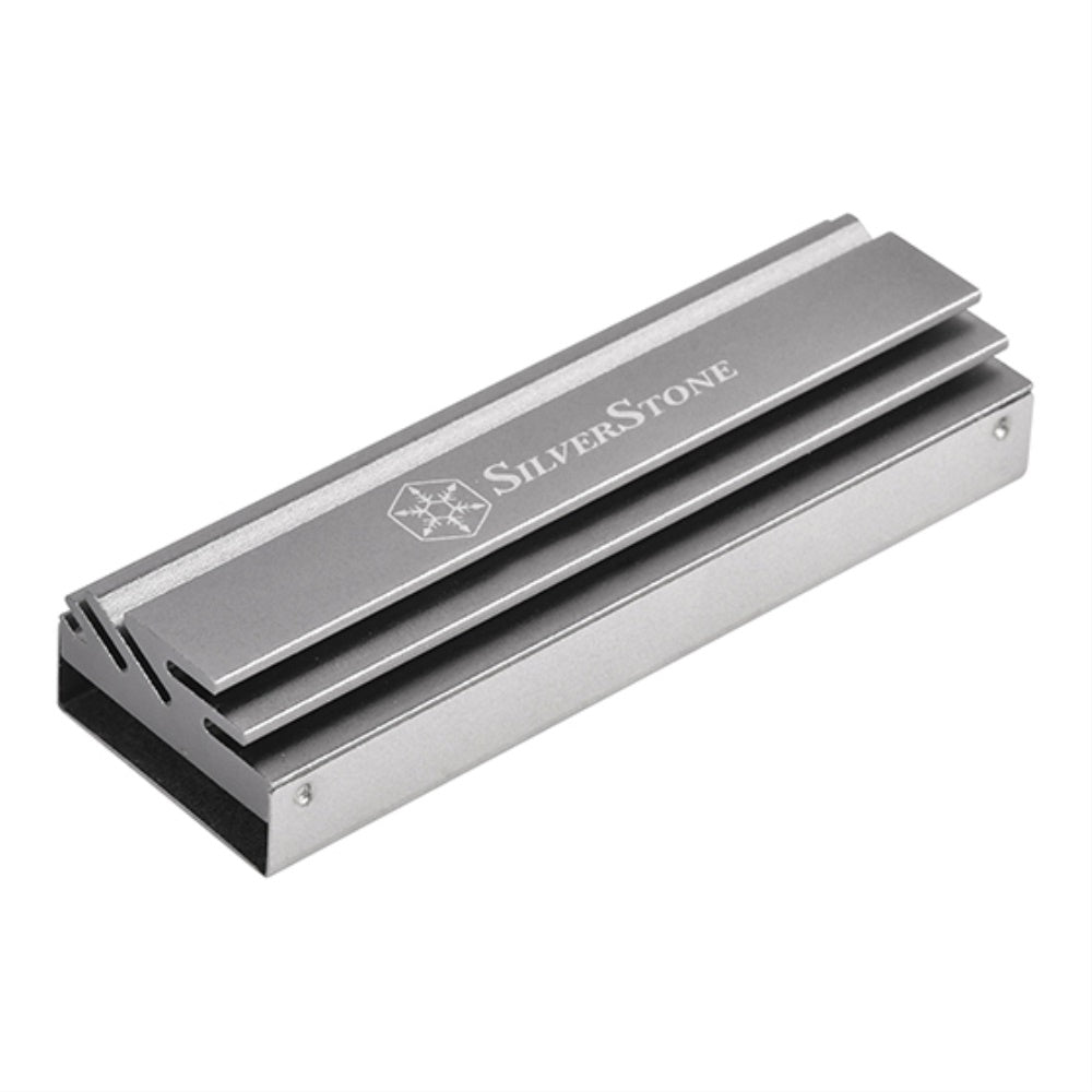 M.2 SSD cooling kit with stainless steel base, includes high efficiency thermal pad