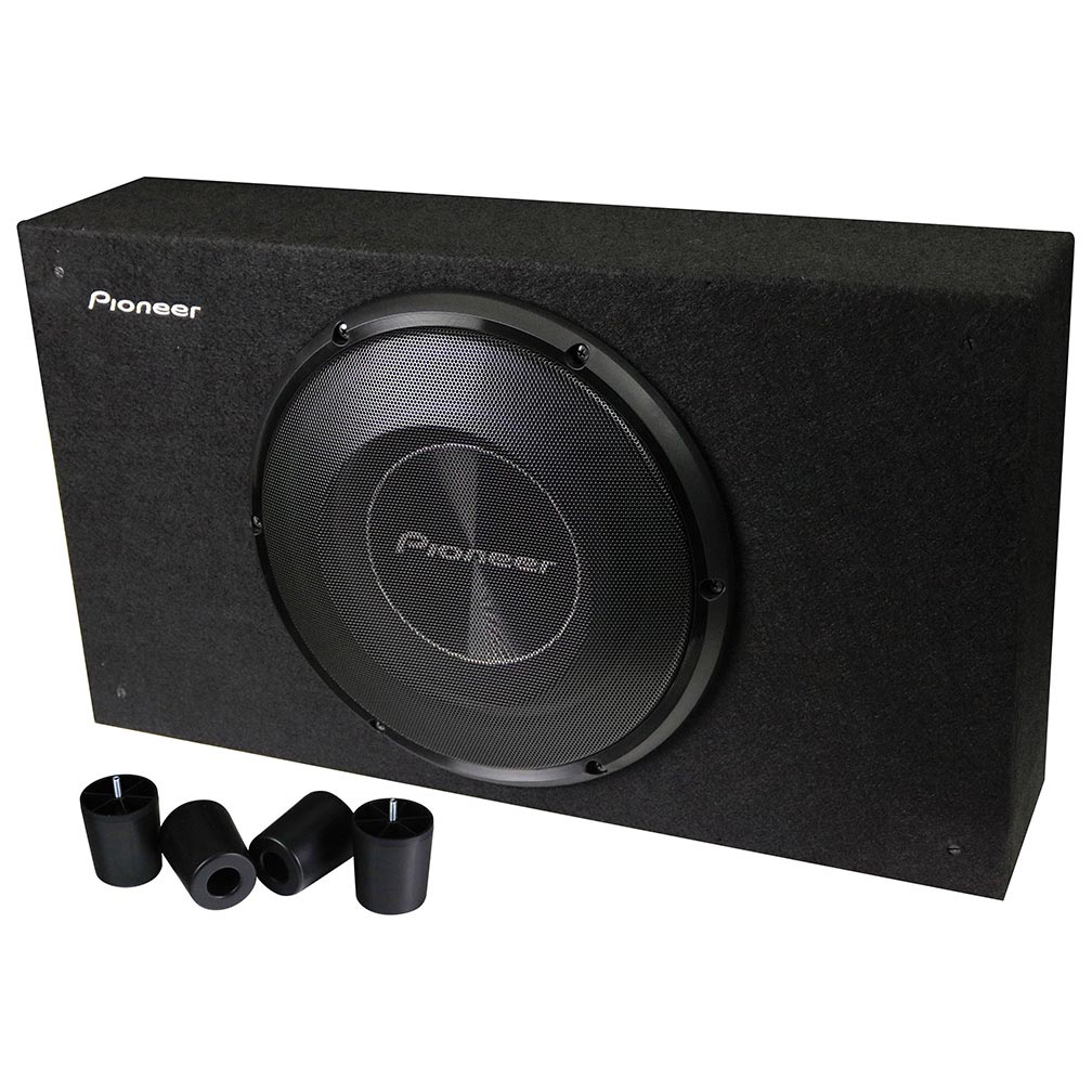 Pioneer Single 10'' Shallow Mount Pre Loaded Enclosure   1200 Watts 2Ohm