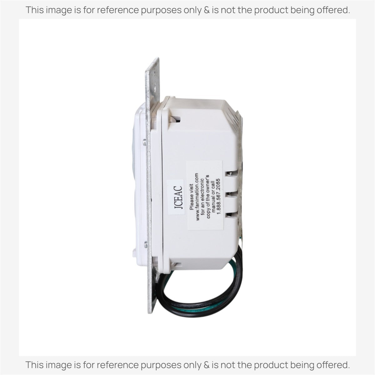 Anderic Substitute for Fanimation TW30WH / UC9787T WIRED Ceiling Fan Wall Plate Remote Control | 6-Speed DC| CHQ9053T [RR787T]