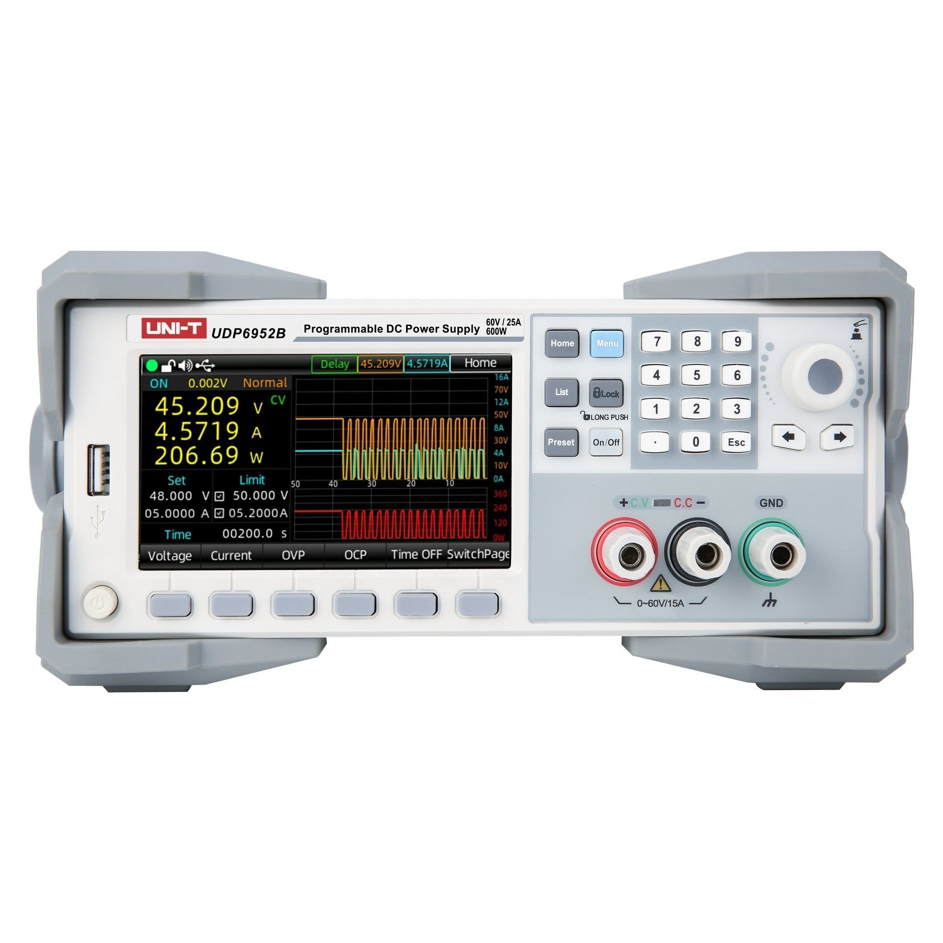 UDP6952B 600W 60V/25A Programmable DC Switching Power Supply