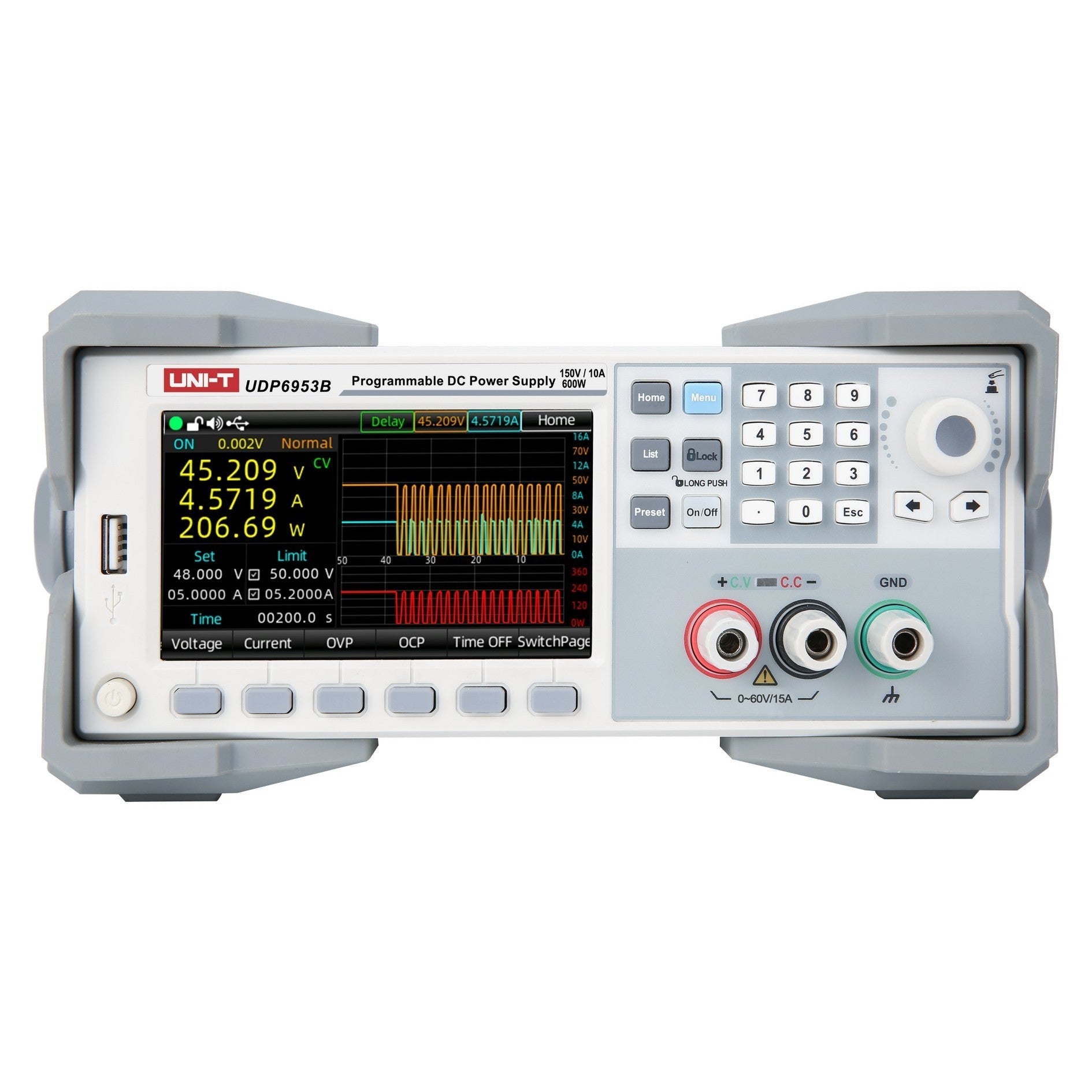 UDP6953B 600W 150V/10A Programmable DC Switching Power Supply