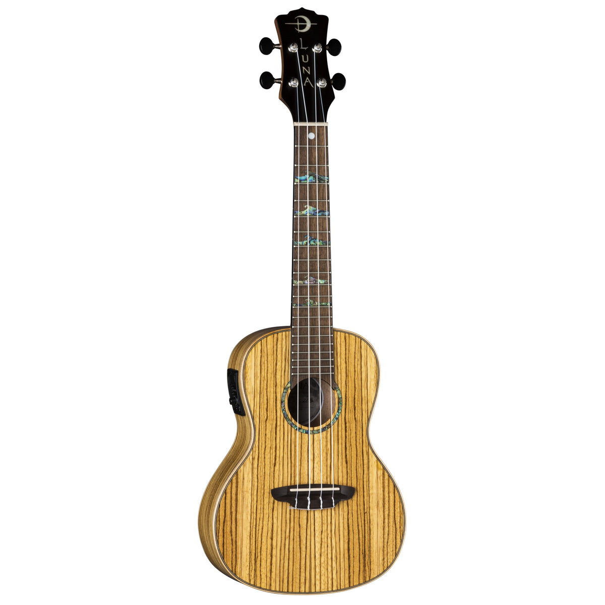 Uke High Tide Zebra Concert w/Preamp