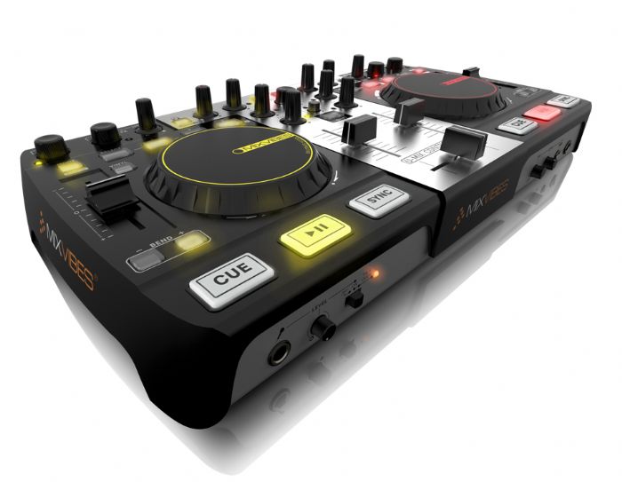 All in one DJ Controller w/Built-In Audio Interface & CROSS DJ software (Full Version) USB