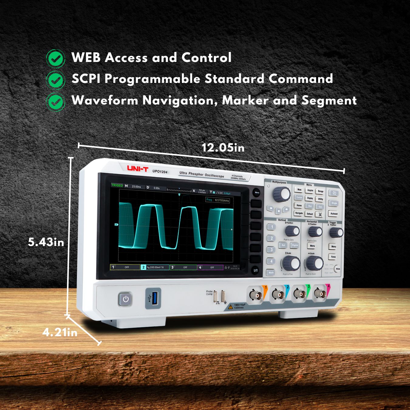 UPO1054 50 MHz 4Ch Digital Storage Oscilloscope