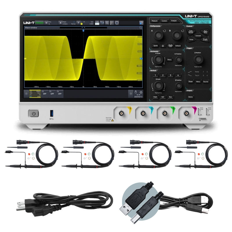 UPO2104HD 100 MHz 4Ch 12-Bit High-Resolution Oscilloscope