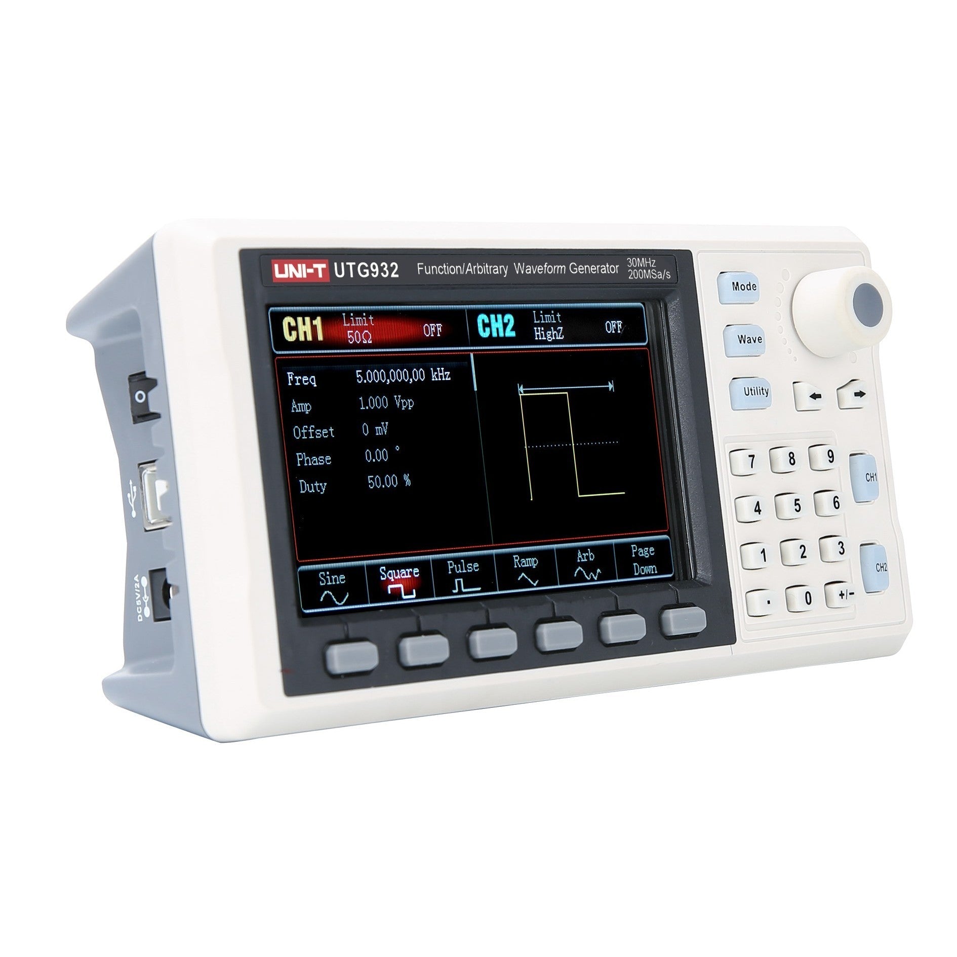 UTG932E 30 MHz 2Ch Classic-Series Arbitrary Waveform Generator