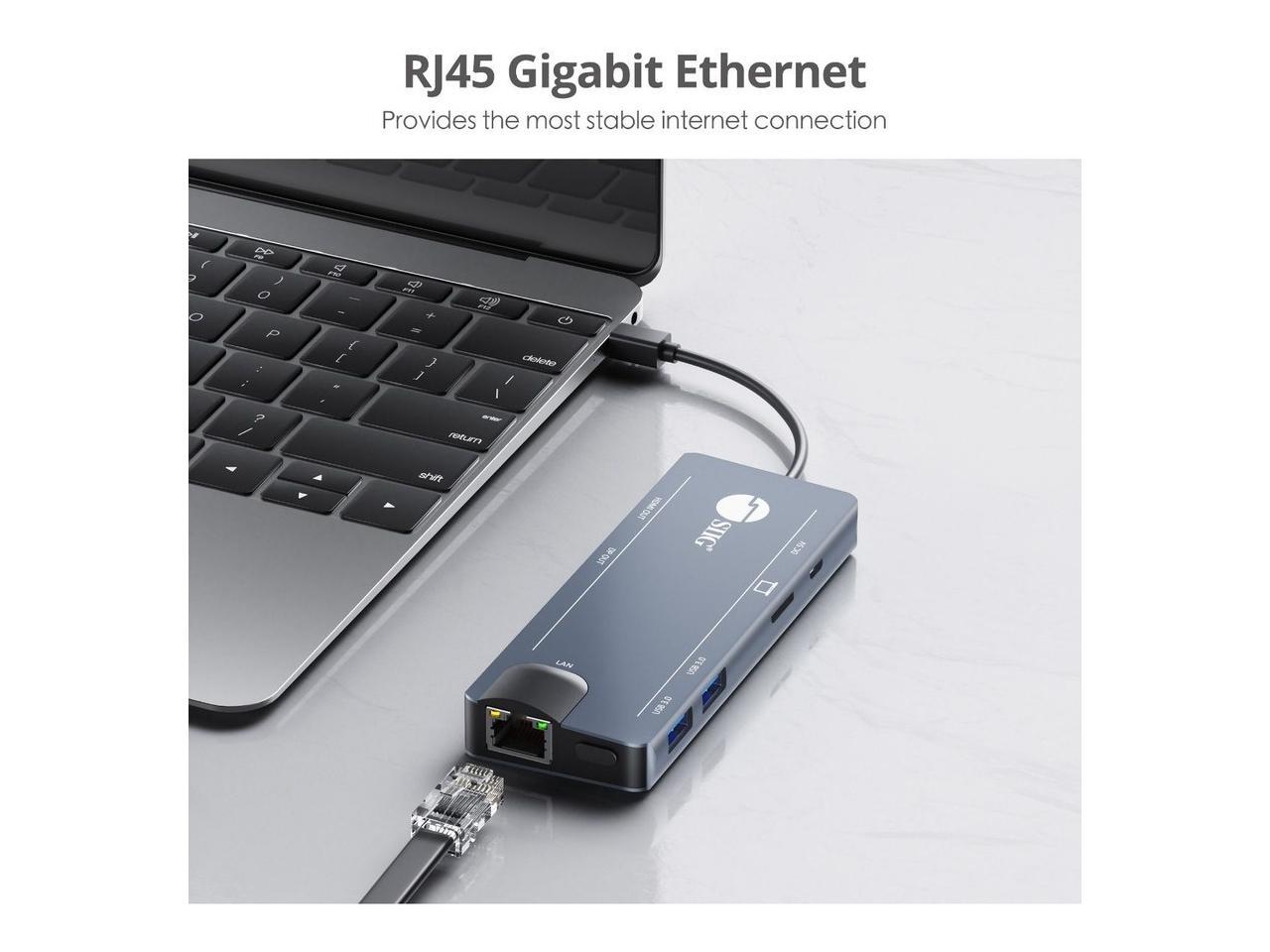 Siig Mini DisplayPort 4K Video Dock with USB 3.0 LAN Hub