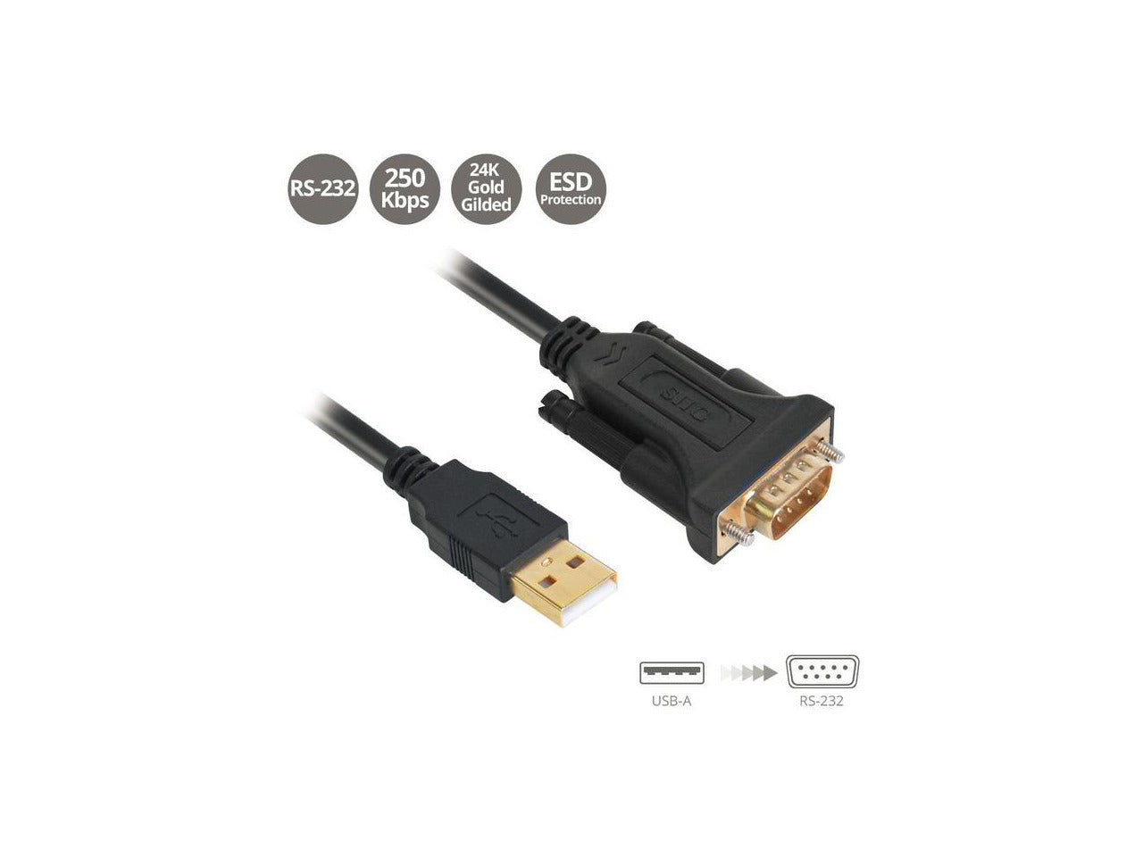 Siig Usb To Rs-232 Serial Adapter Cable (Ju-Cs0311-S1)