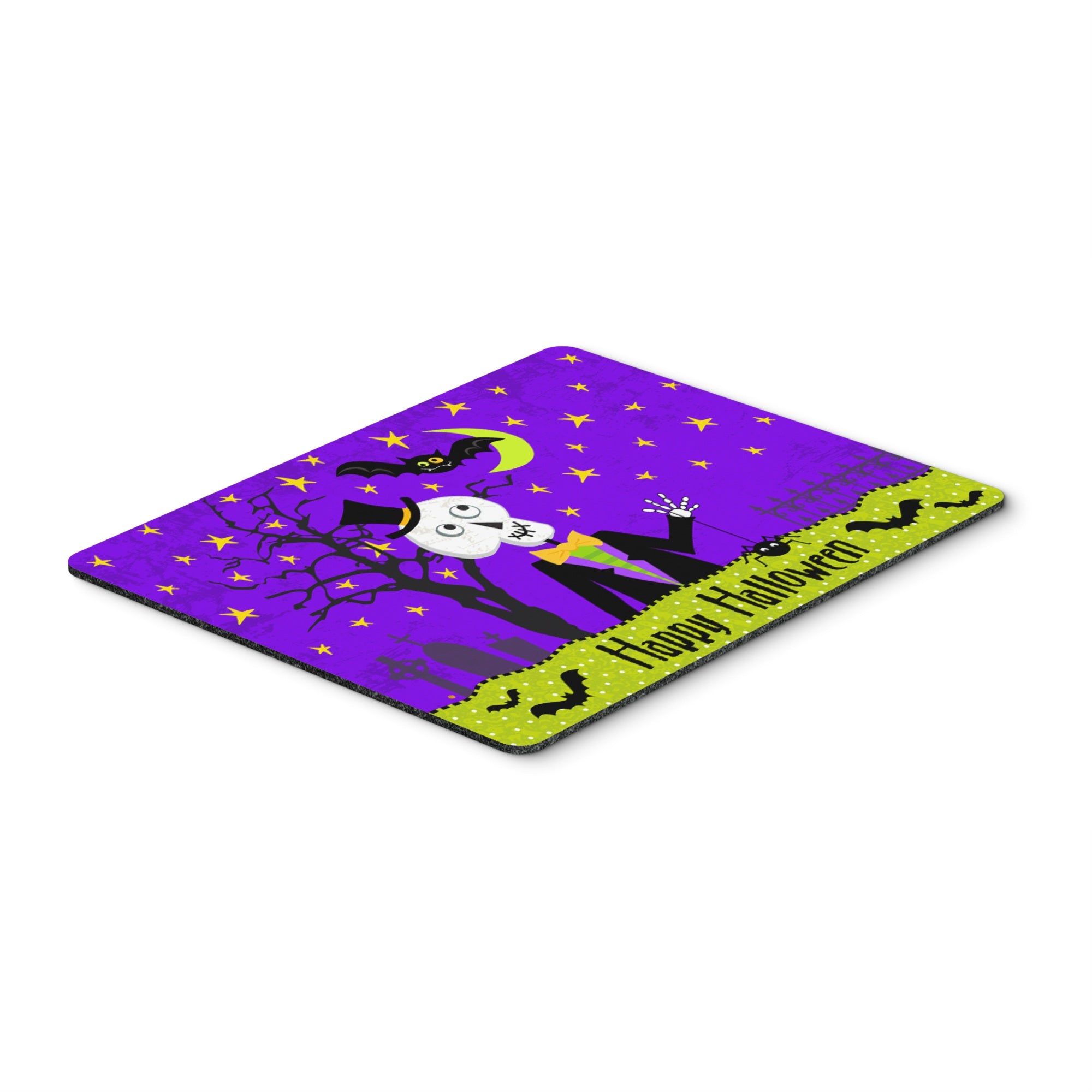  inchCarolines Treasures Happy Halloween Skeleton Mouse Pad, Hot Pad or Trivet, Multicolor (VHA3014MP) inch