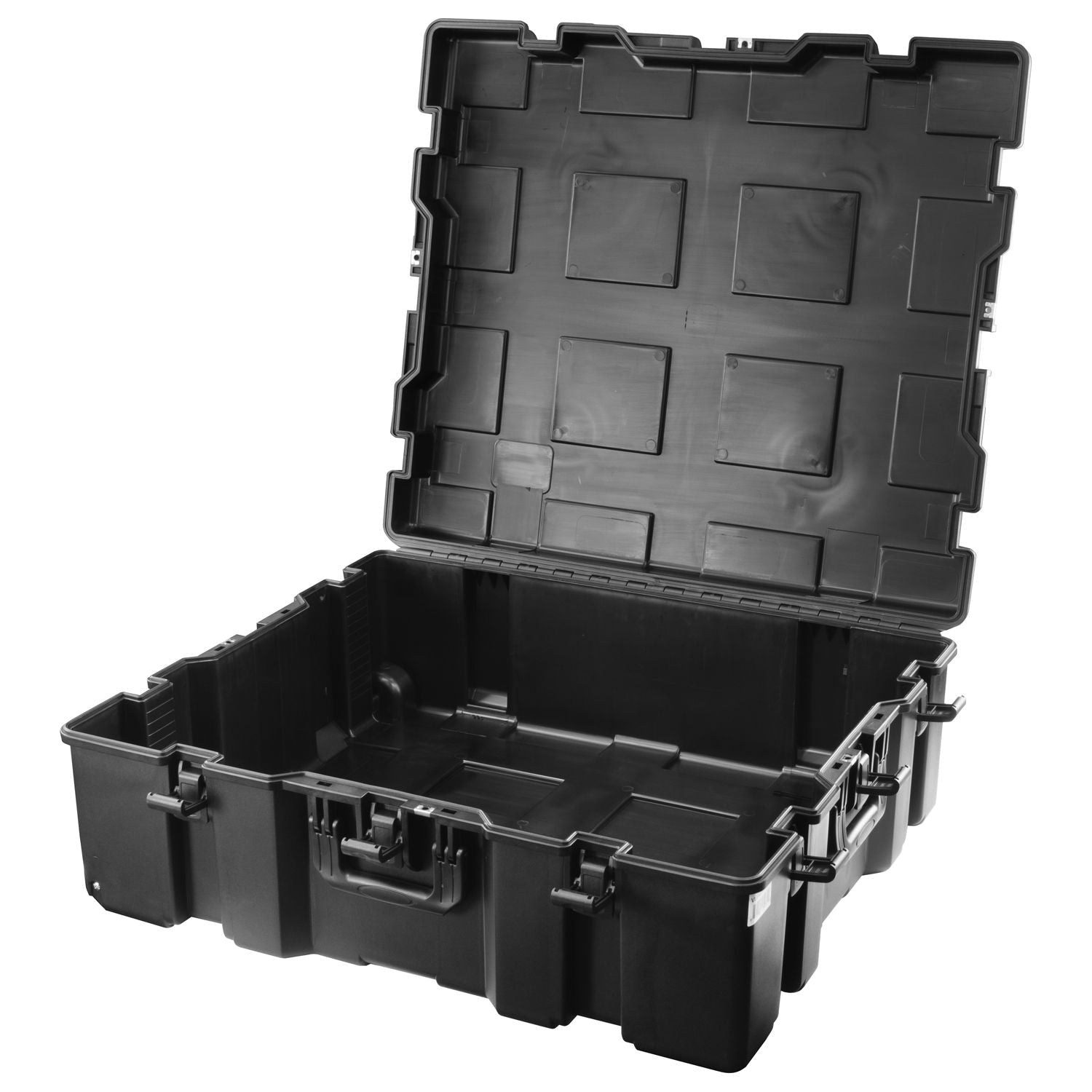 Empty 33 inch x 29.25 inch x 9.5 inch Bottom Interior InjectionMolded Utility Case with Wheels