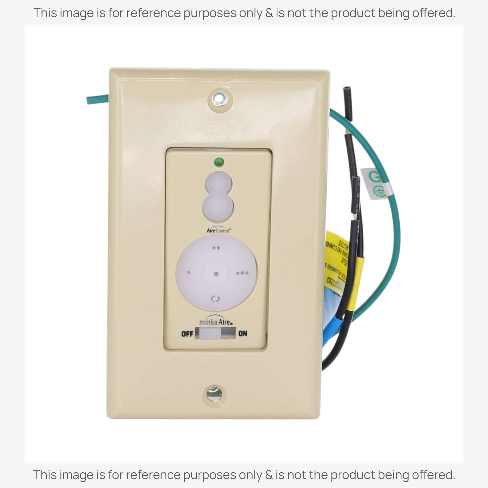 Substitute for Minka-Aire 3-Speed 256 Bit Wall Mount Wired Ceiling Fan Remote Control with Reverse Key WCS212 KUJCE10007 [UC9051T-WIRED/UC7067FMRX]