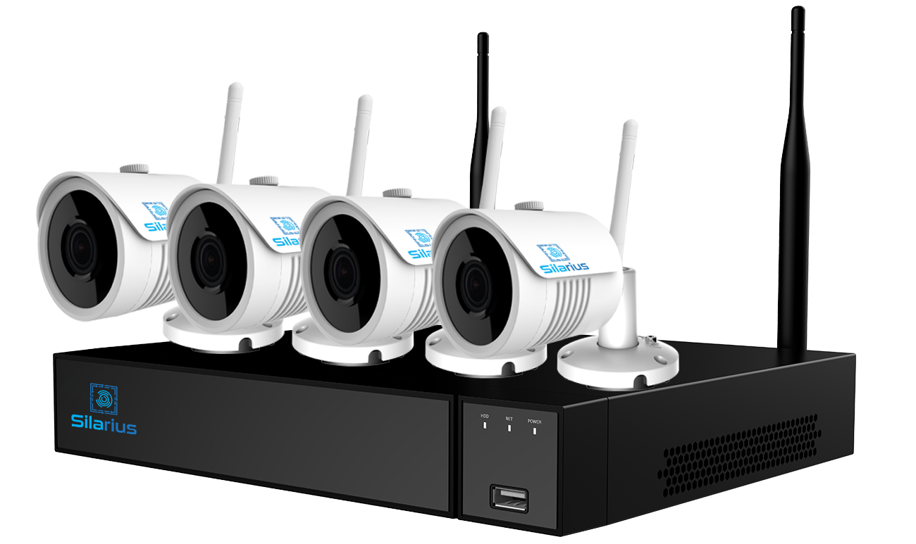Silarius SIL-4CHNVRWIFI8MPKIT AI 4CH 8MP WiFi kit, 4K, 3.6mm lens (NDAA Compliant), NO HDD
