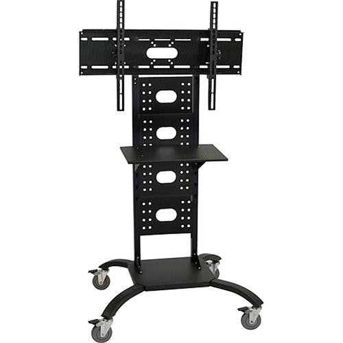 H. Wilson Mobile Black Flat Panel TV Stand & Mount