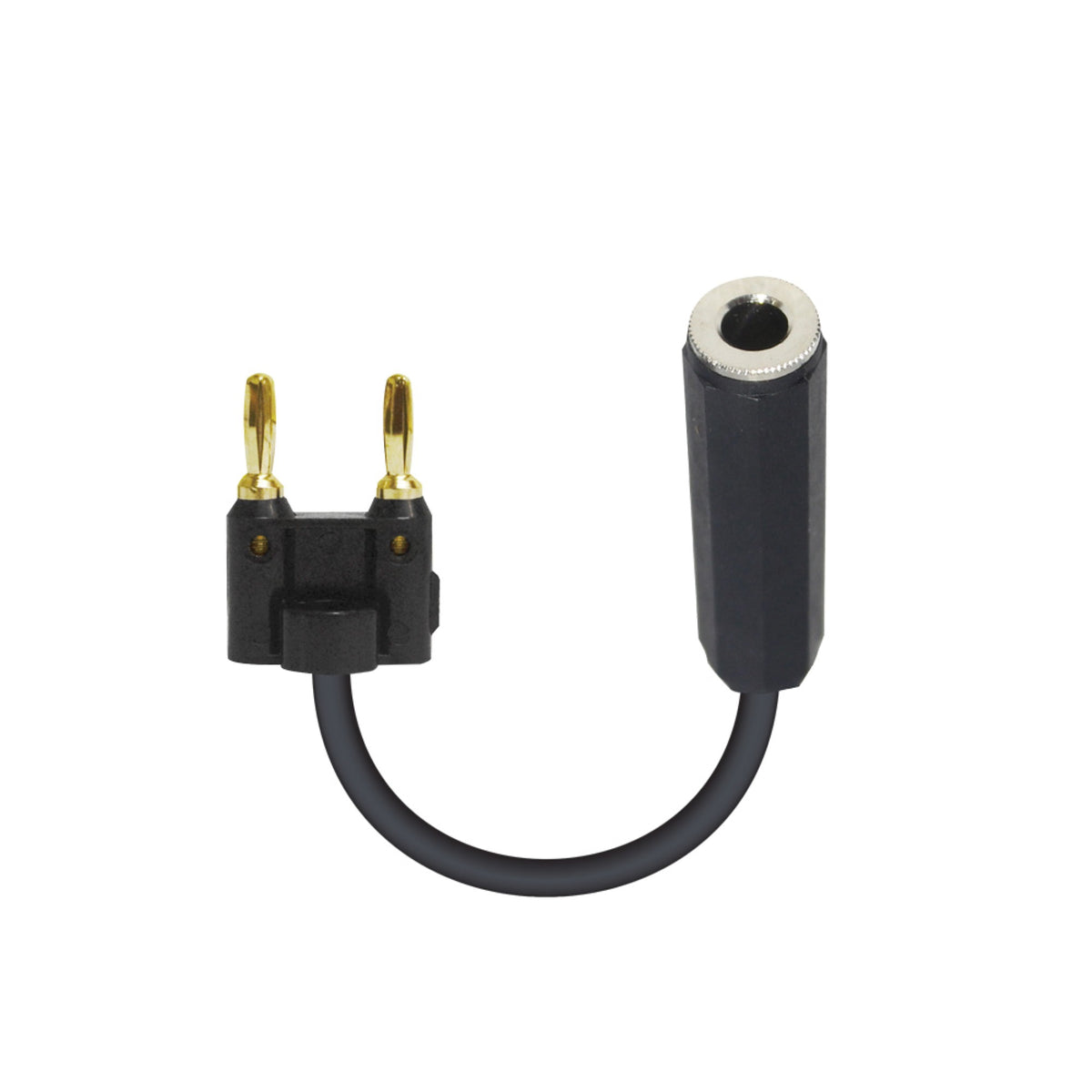 Prox Xc Bnqf Bk 6'' Adapter Banana Black To 1/4'' Ts F High Performance Speaker Cable